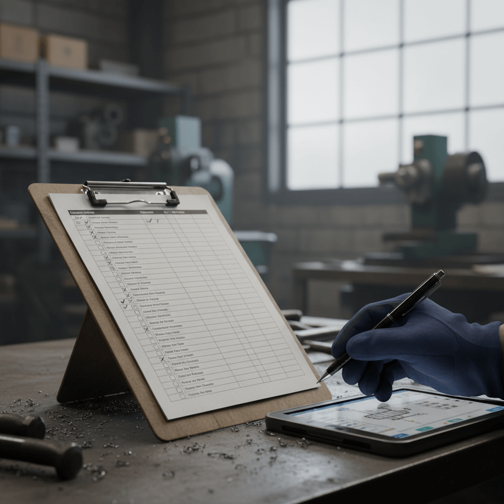 Dokumentationsmappe und Tablet für Schädlingsmonitoring